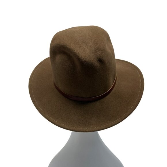 Summer Rules Unisex Brown Wool Lite Felt Western Hat Sz M - Picture 3 of 9